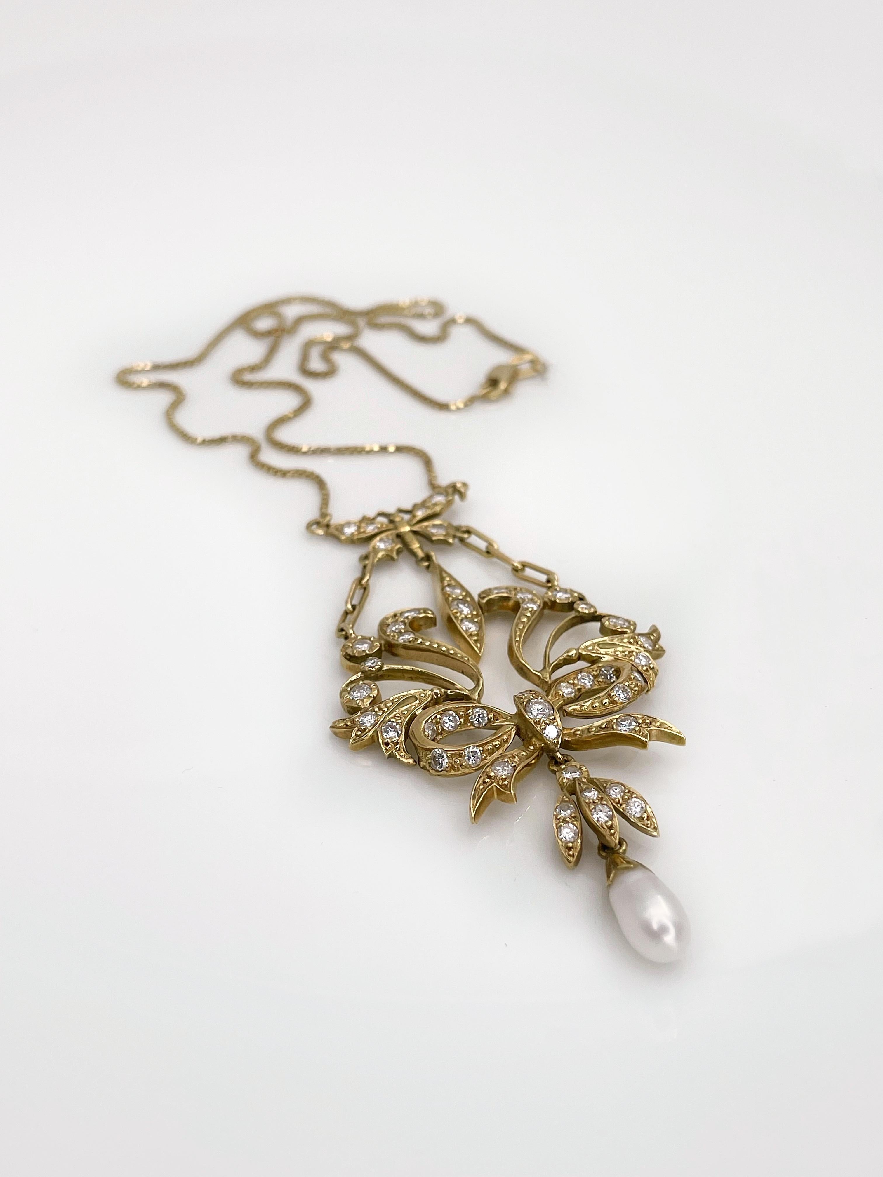 vintage lavalier necklace