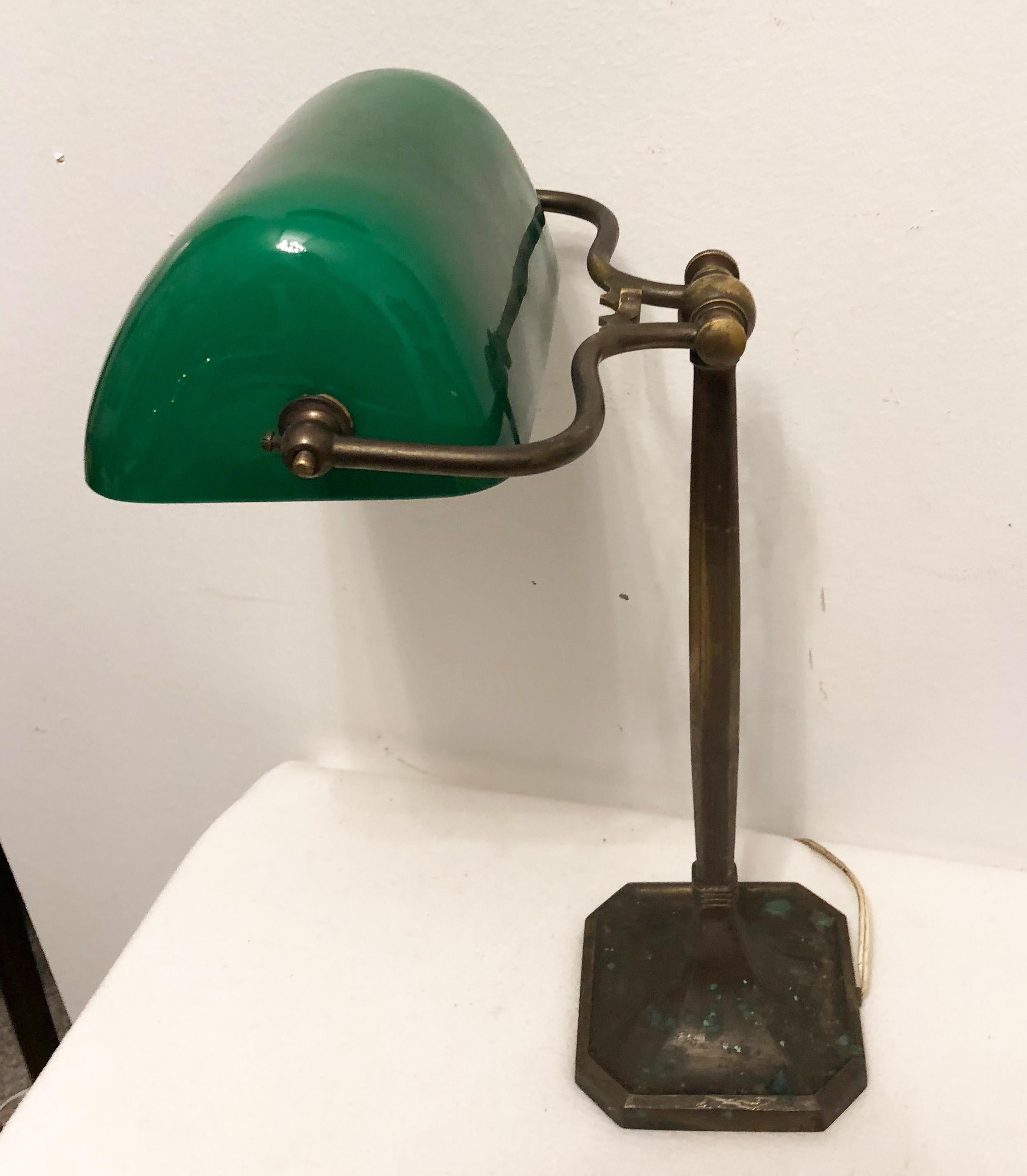 Art Nouveau Desk Banker's Lamp 5