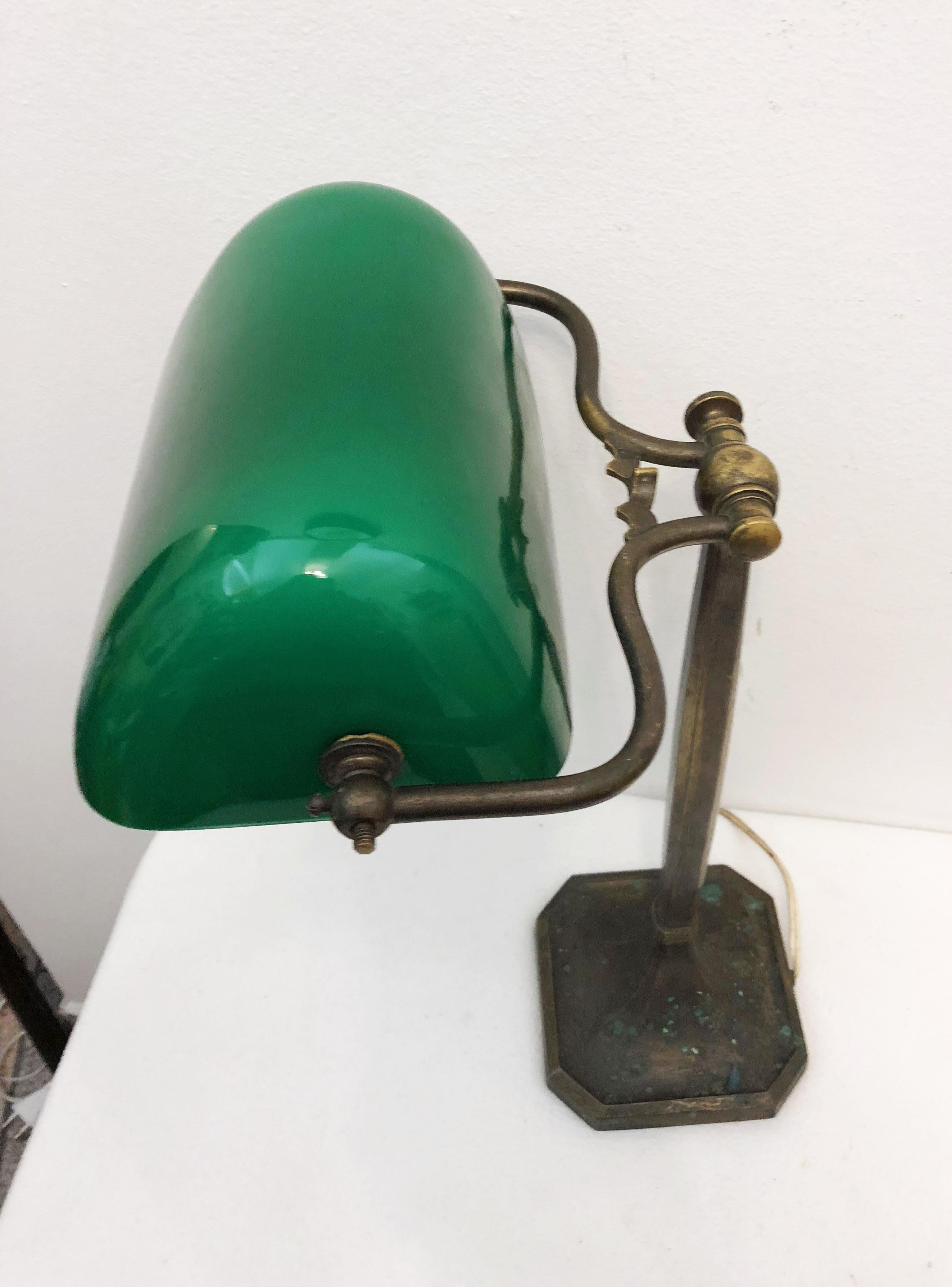 Art Nouveau Desk Banker's Lamp 6