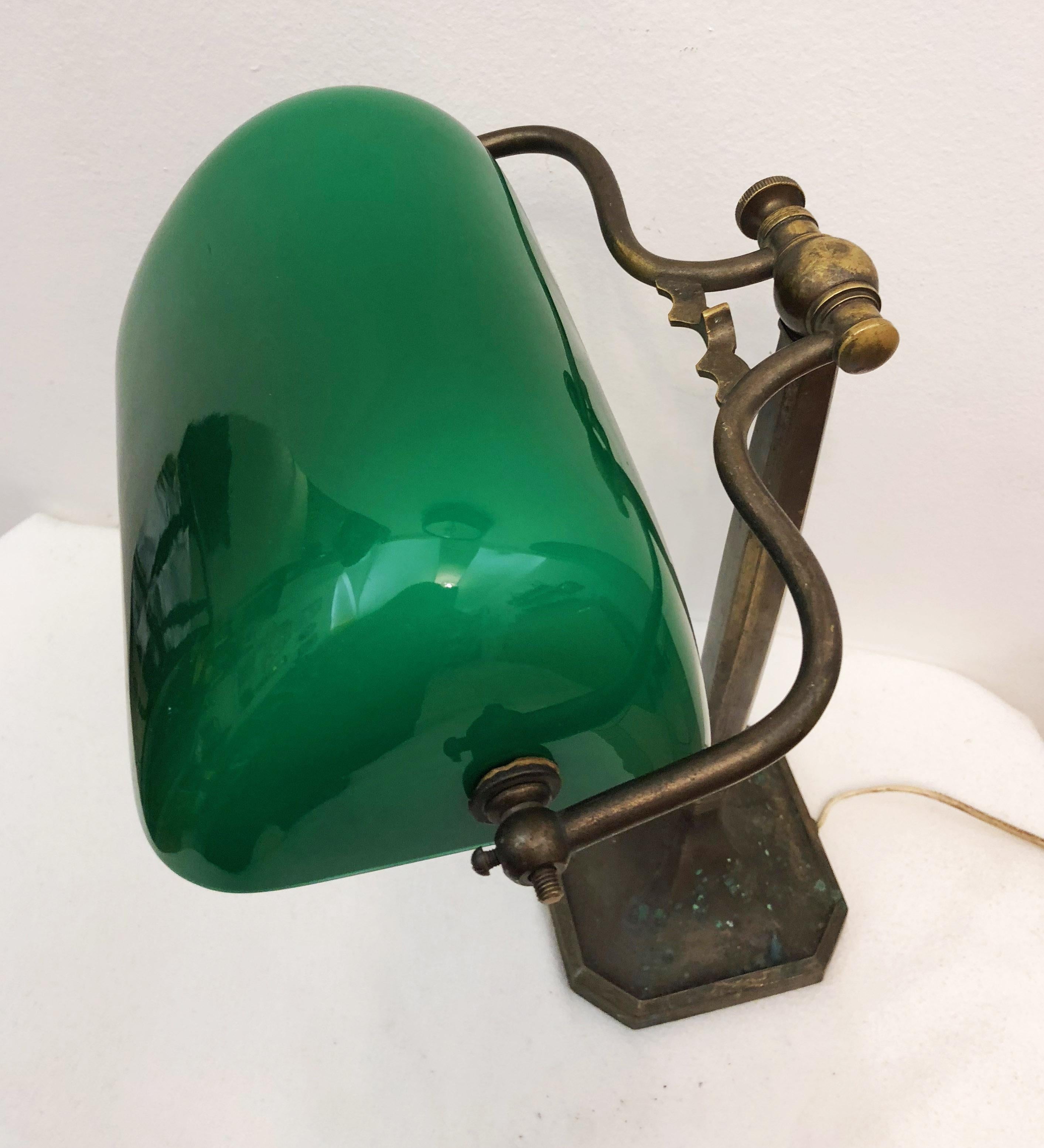 Art Nouveau Desk Banker's Lamp 11