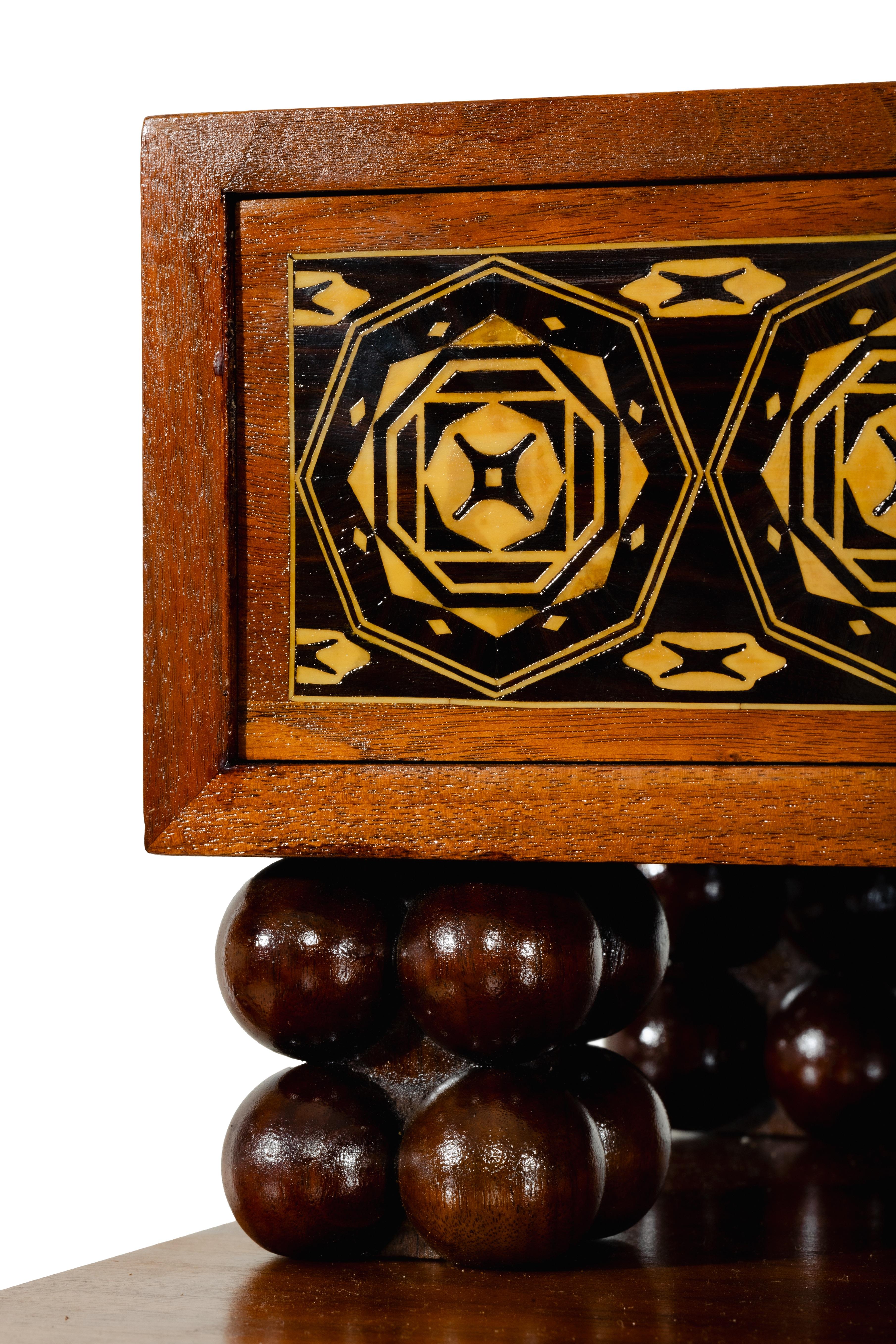 Art Nouveau desk by Matthias Feller manufactured by M. Ballin München ca. 1912 For Sale 1