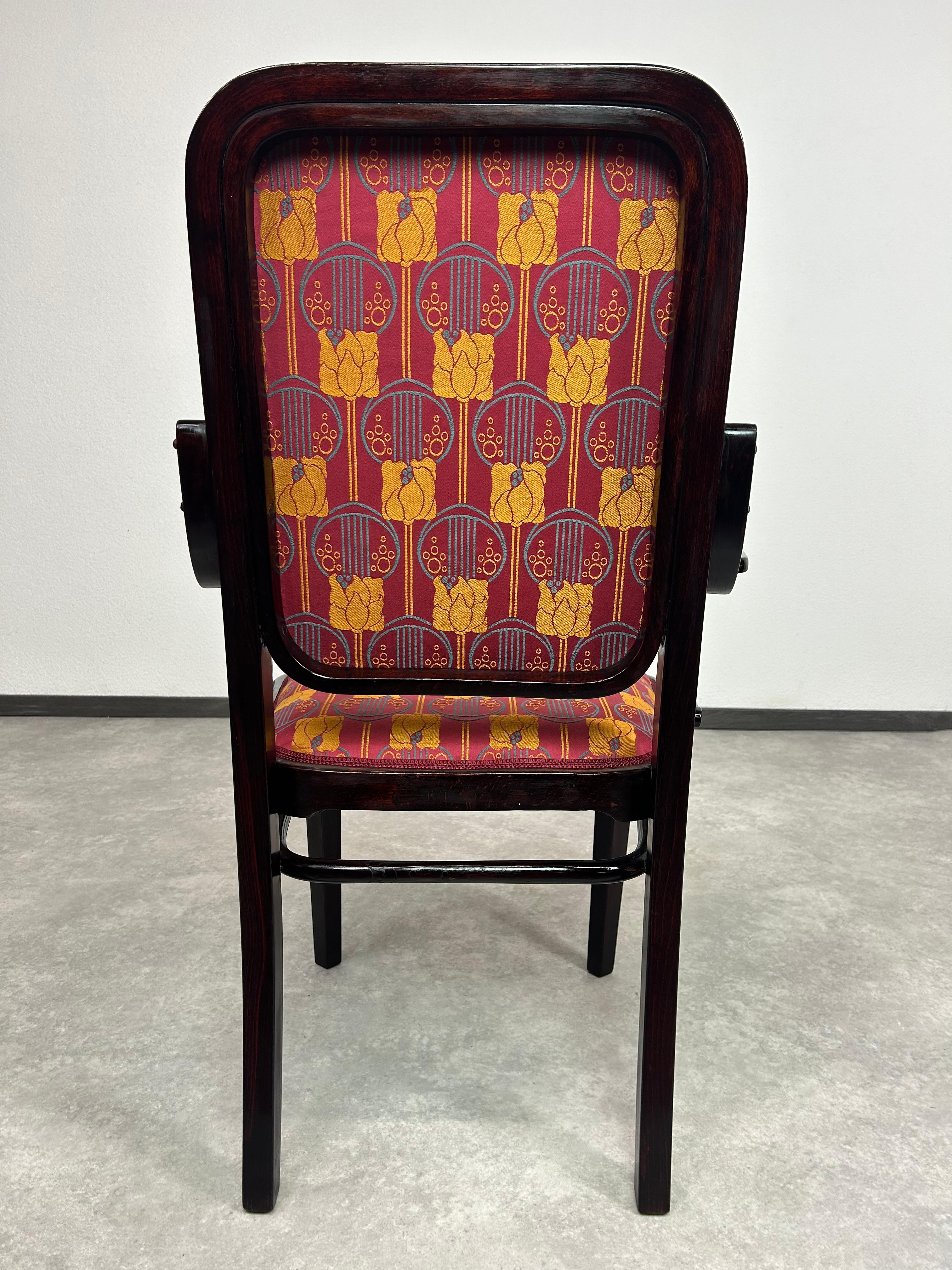 Art nouveau desk chair by Gustav Siegel for Thonet For Sale 4