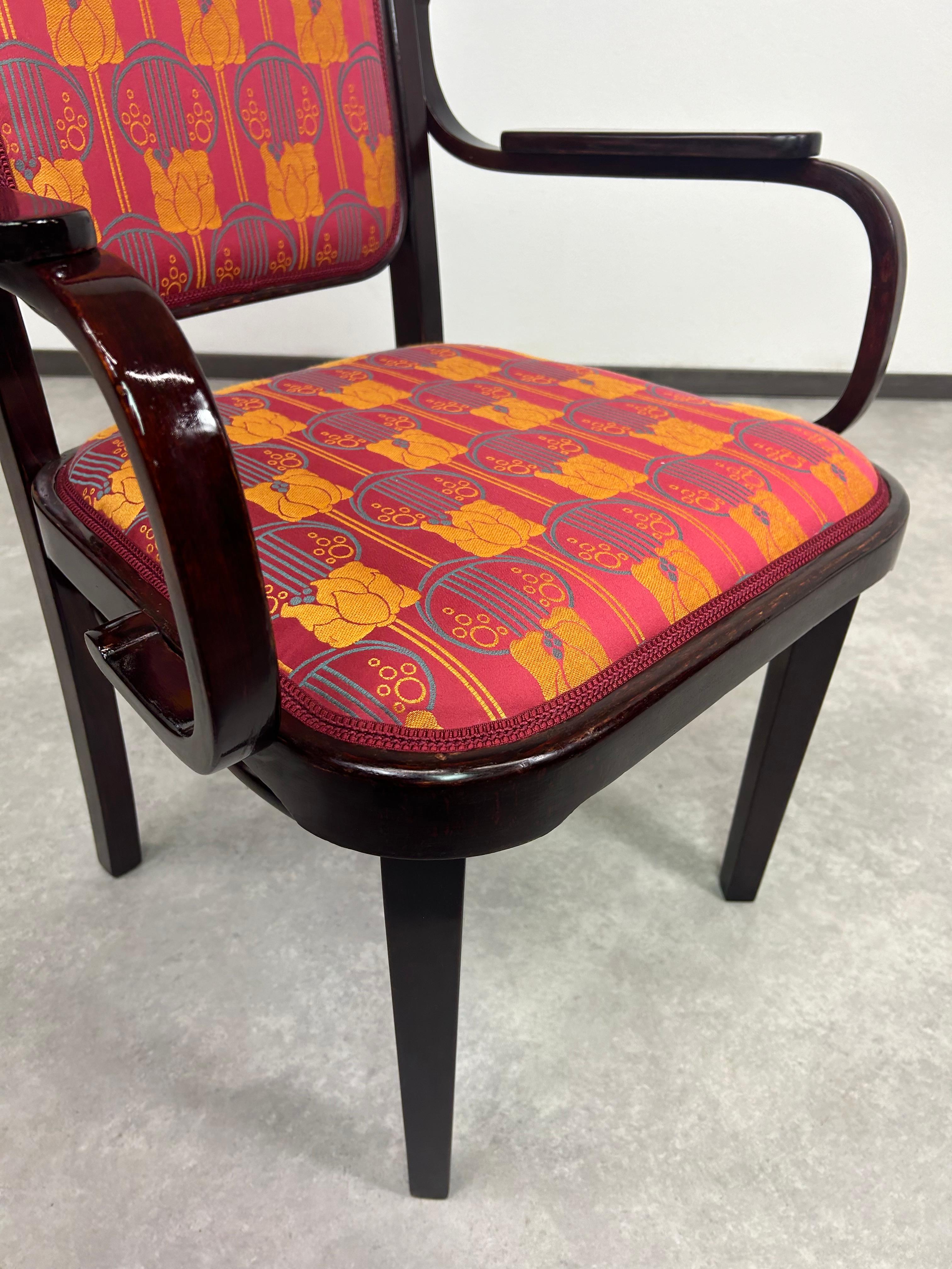 Art nouveau desk chair by Gustav Siegel for Thonet For Sale 1