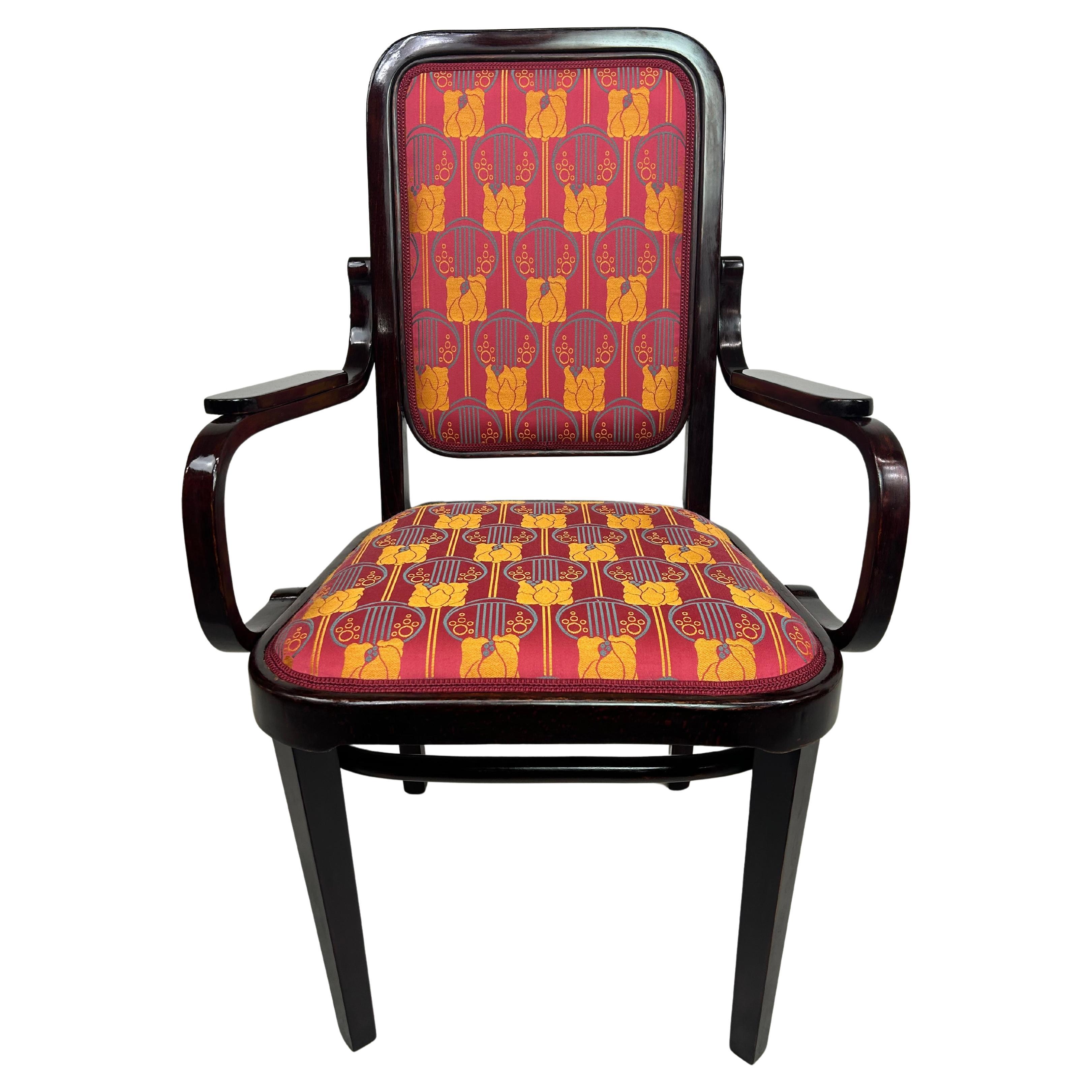 Sedia da scrivania in stile Art Nouveau di Gustav Siegel per Thonet
