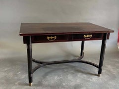 Art Nouveau desk in walnut , Viennese Secession, circa 1900