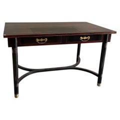 Art Nouveau desk in walnut , Viennese Secession, circa 1900