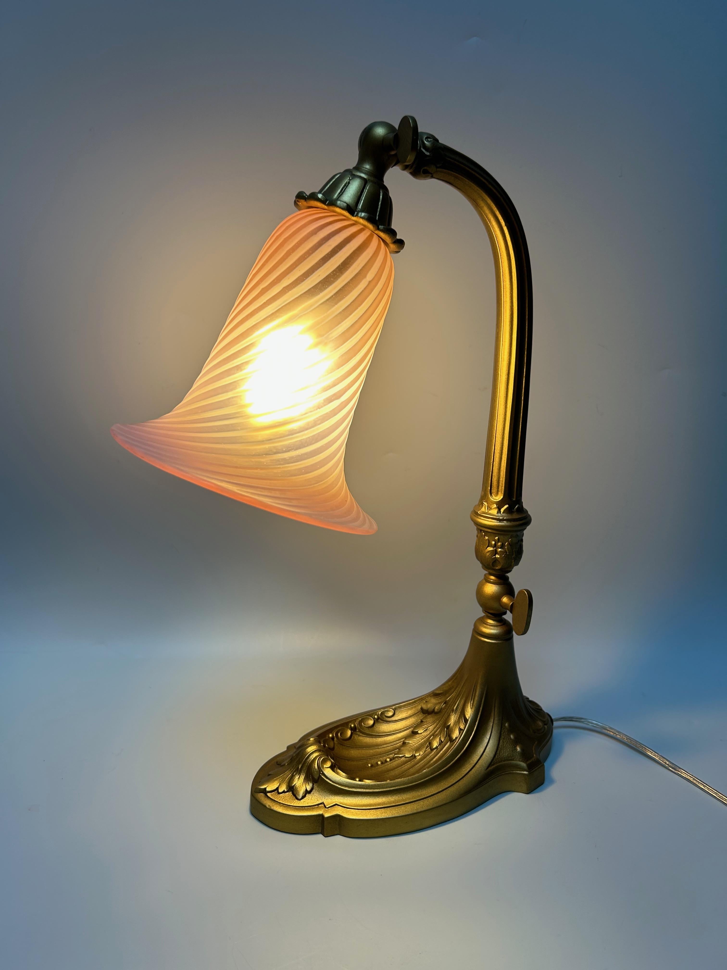 Art Nouveau Desk Lamp For Sale 4