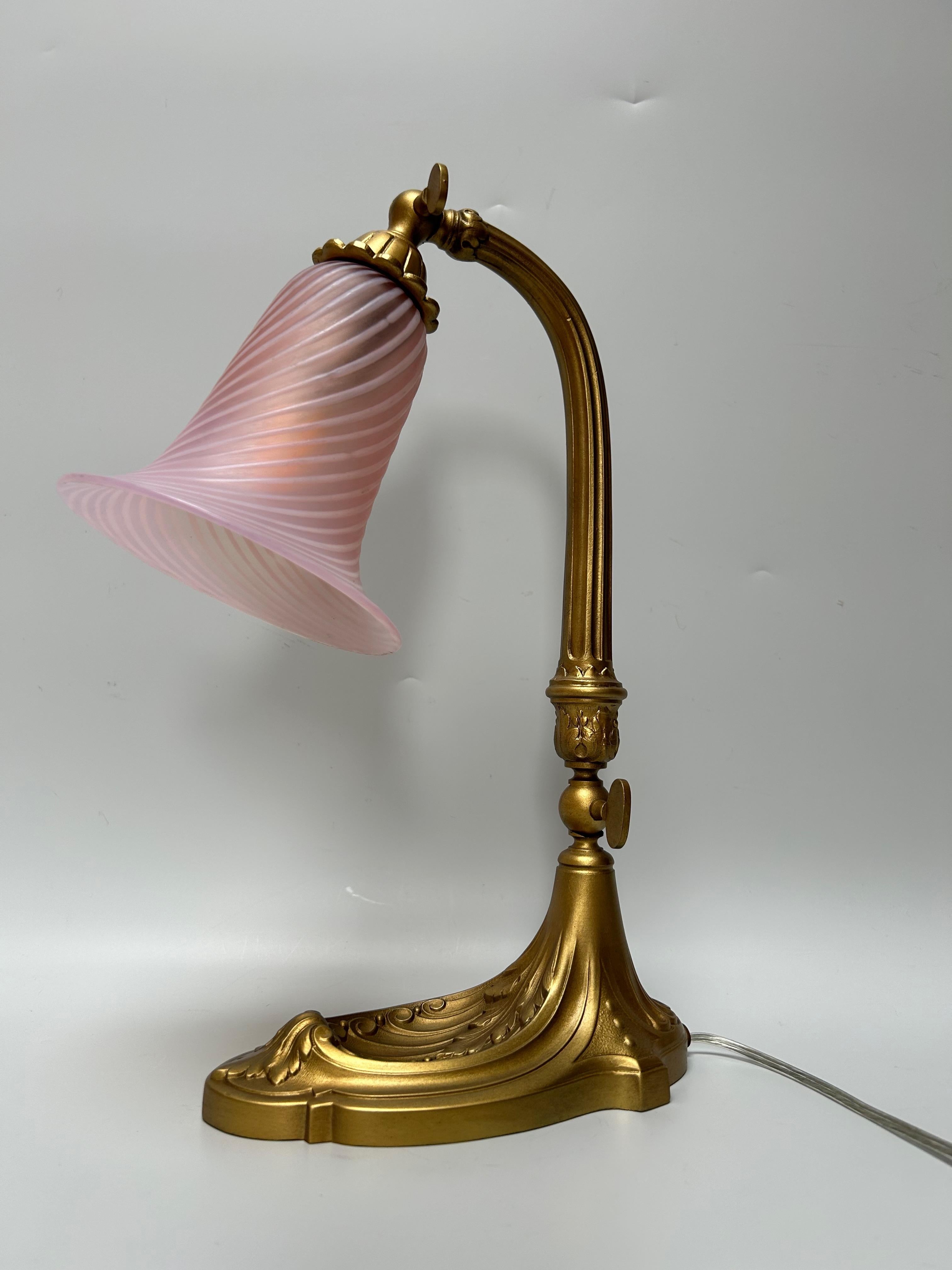 French Art Nouveau Desk Lamp For Sale