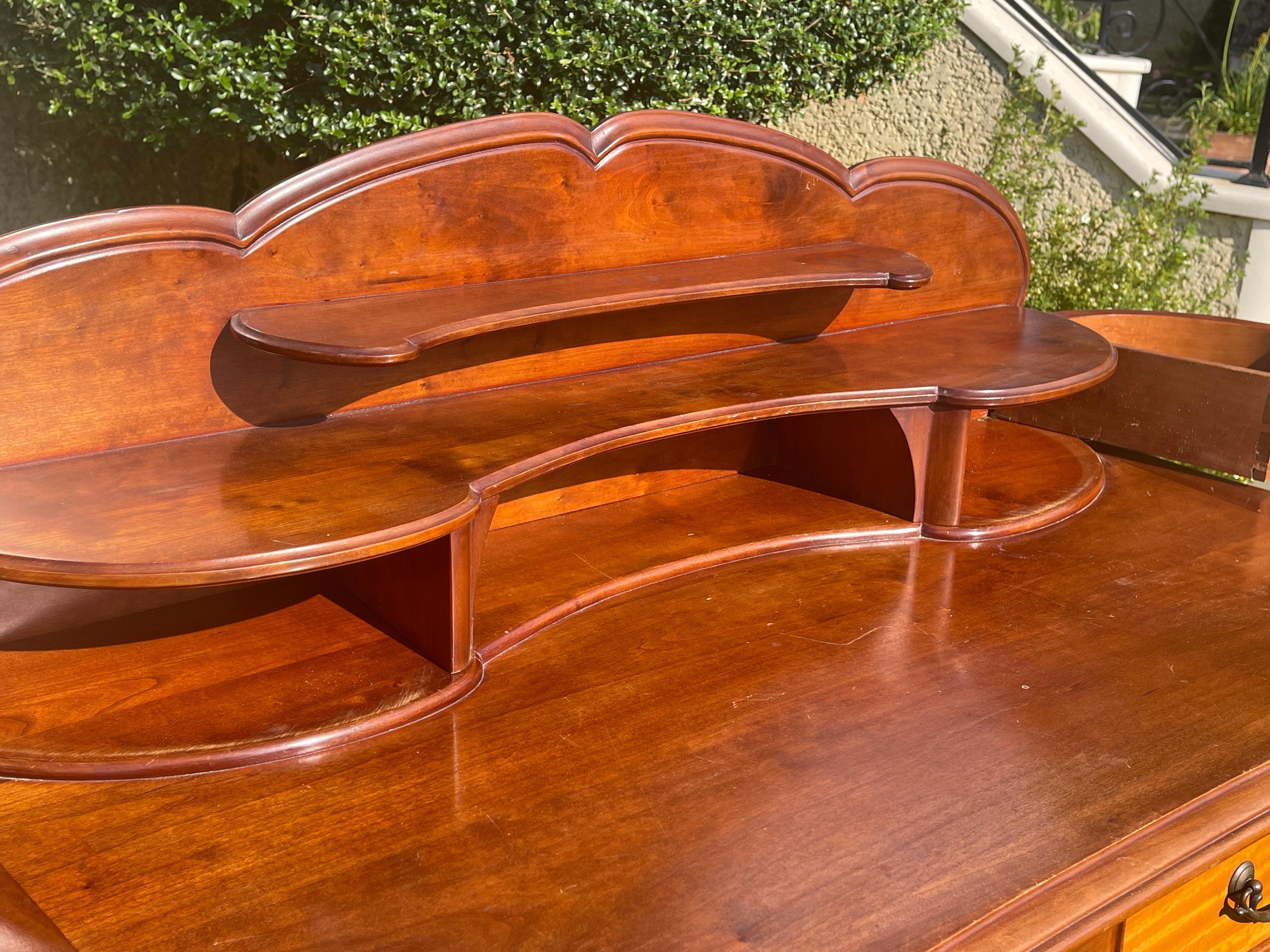 Wood Art Nouveau Desk - Nancy School Desk For Sale