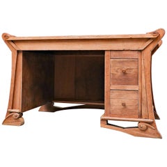 Art Nouveau Desk, Oak