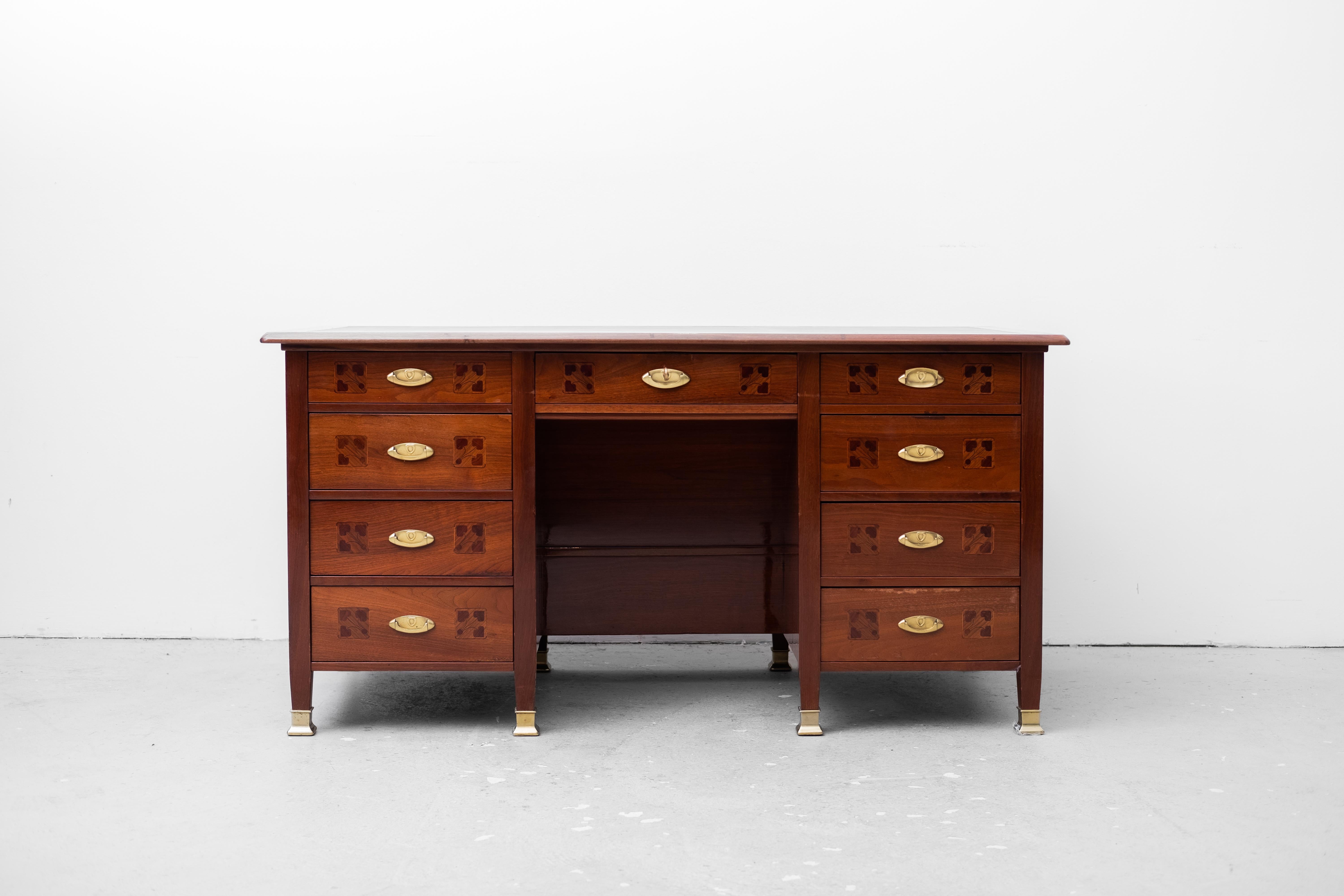 Art Nouveau desk with armchair Robert Fix Josef Hoffmann Portois & Fix ca. 1901 For Sale 7