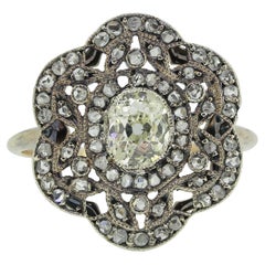 Art Nouveau Diamond Cluster Ring