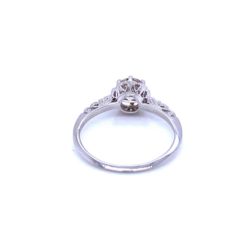 Art Nouveau Diamond Solitaire Ring For Sale 1
