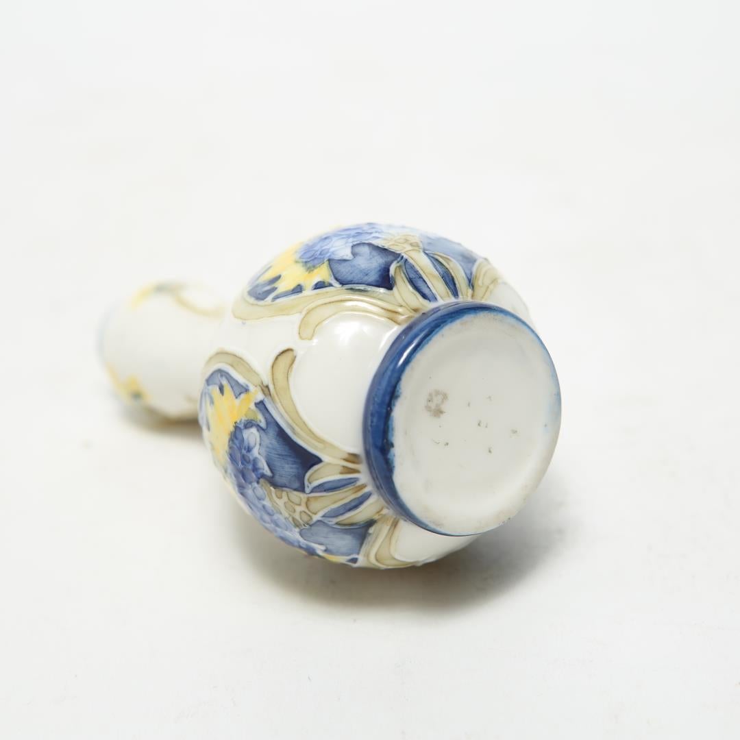 Early 20th Century Art Nouveau Diminutive Porcelain Gourd-Shaped Vase For Sale