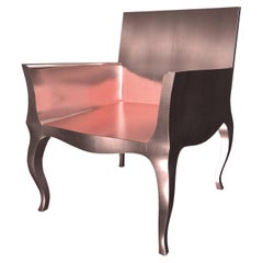 Art Nouveau Dining Chairs in Smooth Copper by Paul Mathieu for S. Odegard
