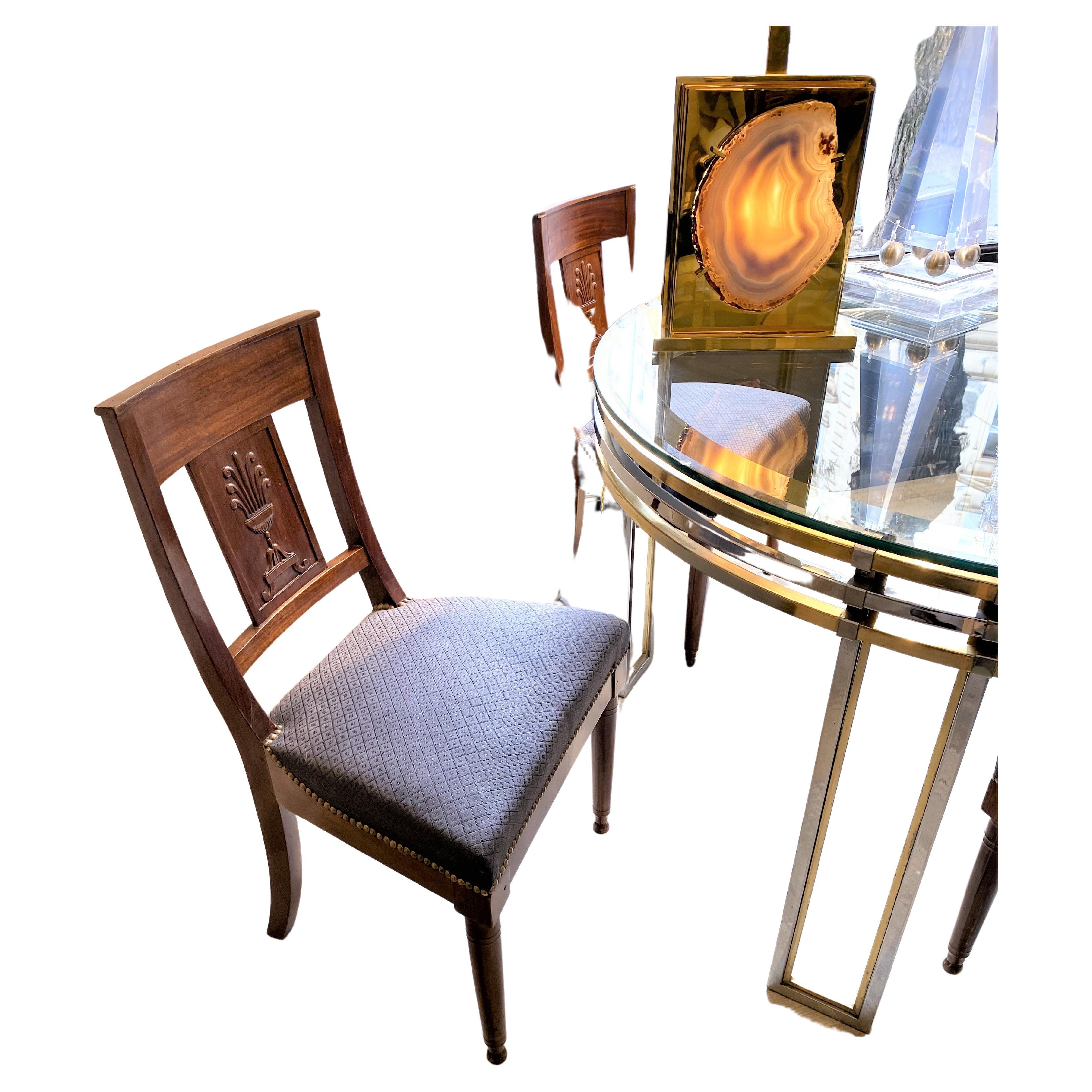 Chaises de salle à manger Art Nouveau Ensemble de 4 en vente