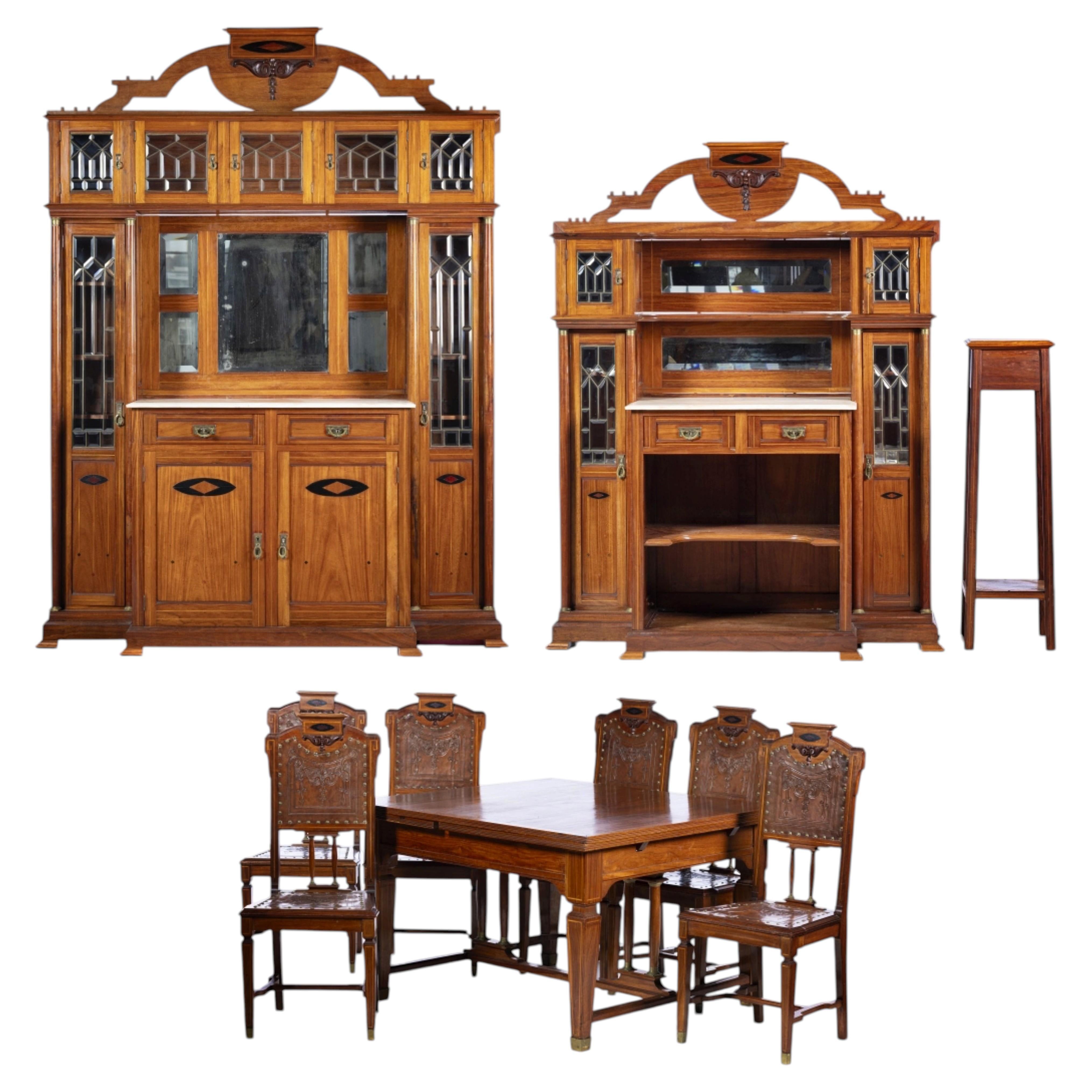Art Nouveau Dining Room Furniture Early 20th Century For Sale