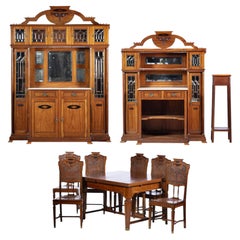 Art Nouveau Dining Room Furniture Early 20th Century