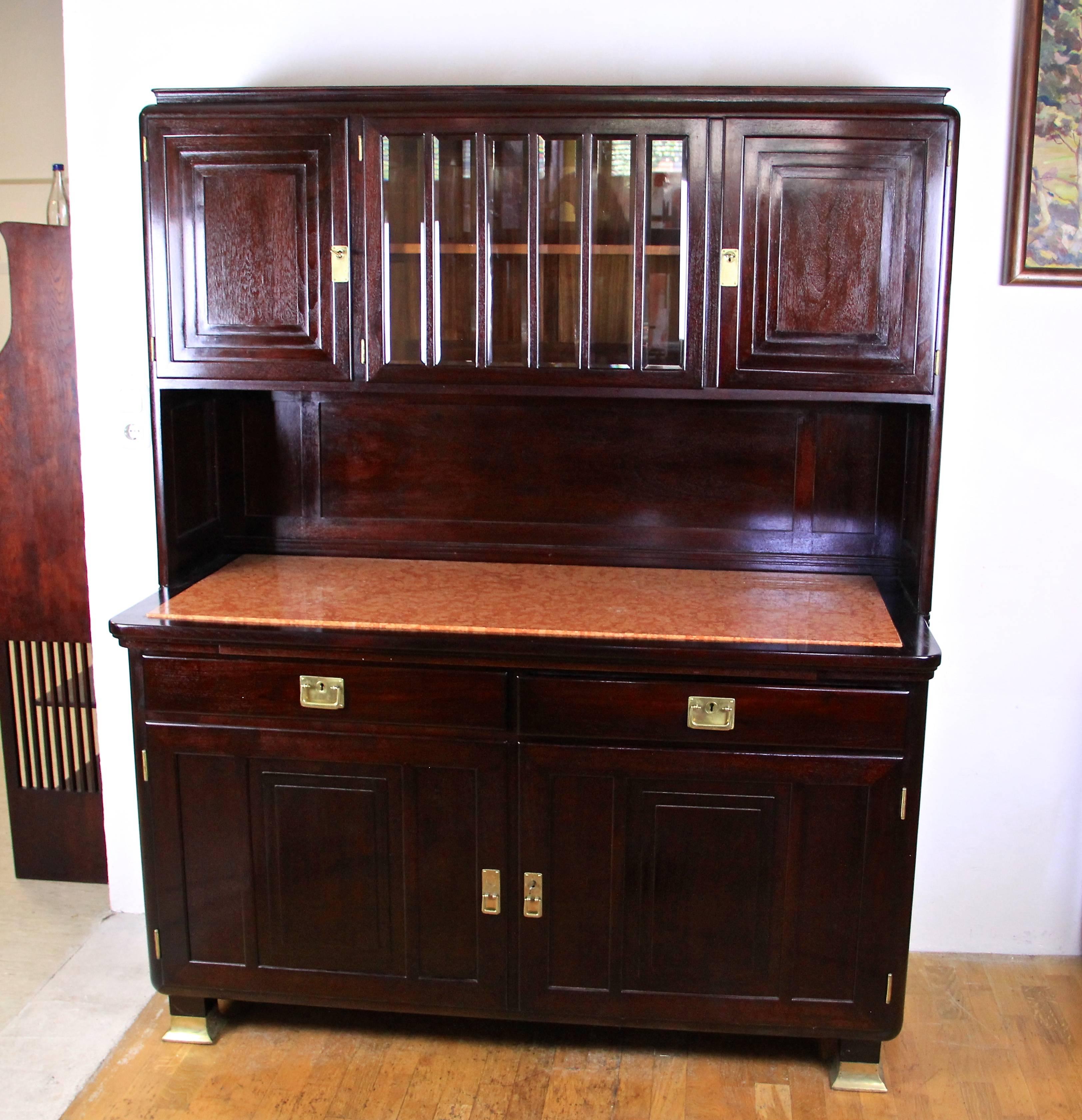 Art Nouveau Dining Room Sideboard by August Ungethüm, Austria, circa 1910 1