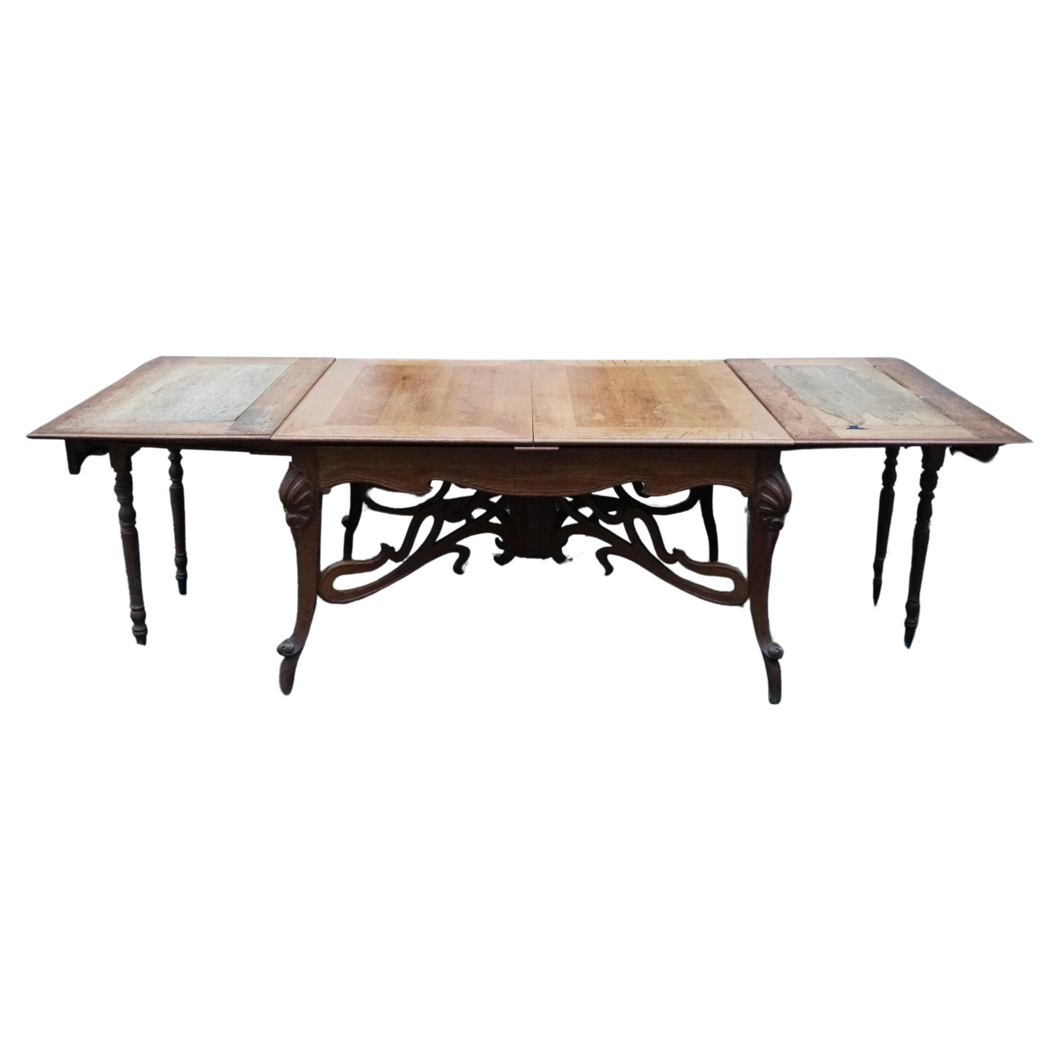 20th Century Art Nouveau Dining Table For Sale