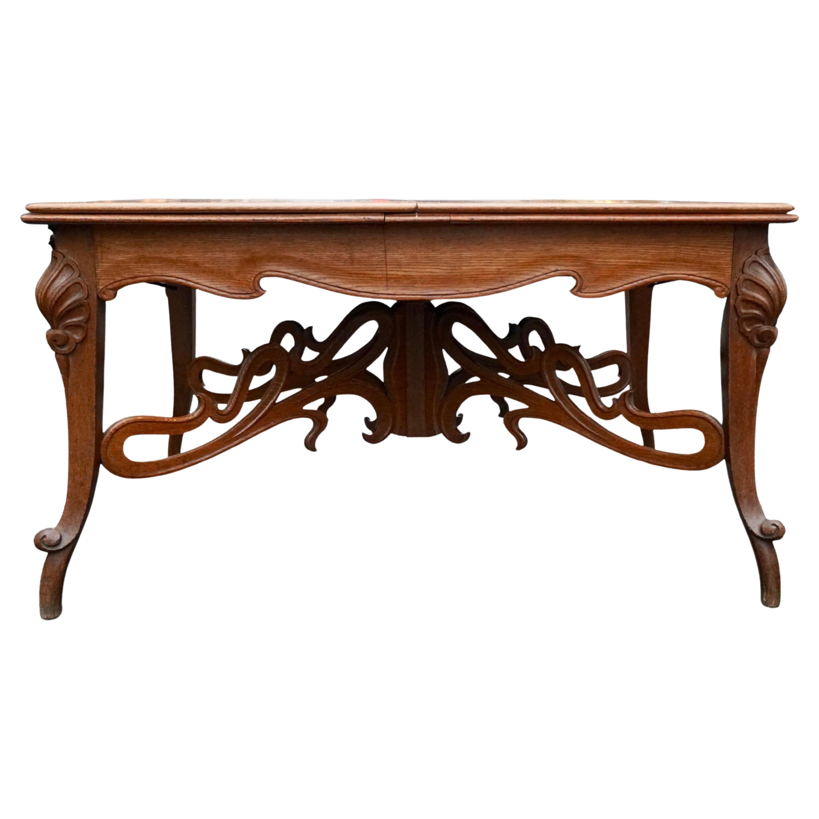 Art Nouveau Dining Table For Sale