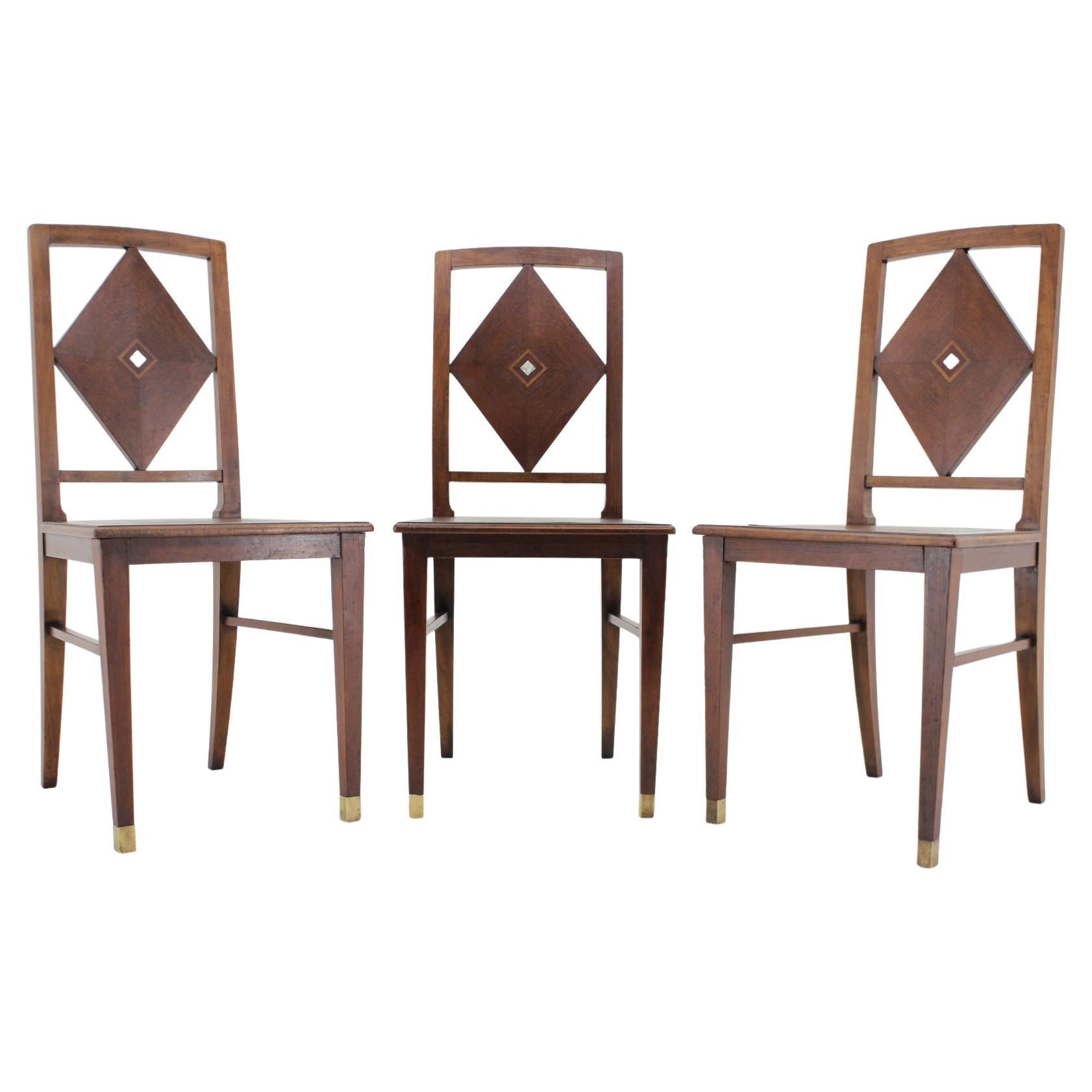 Art Nouveau Dinning Chair, 1910s, Up to Three Items