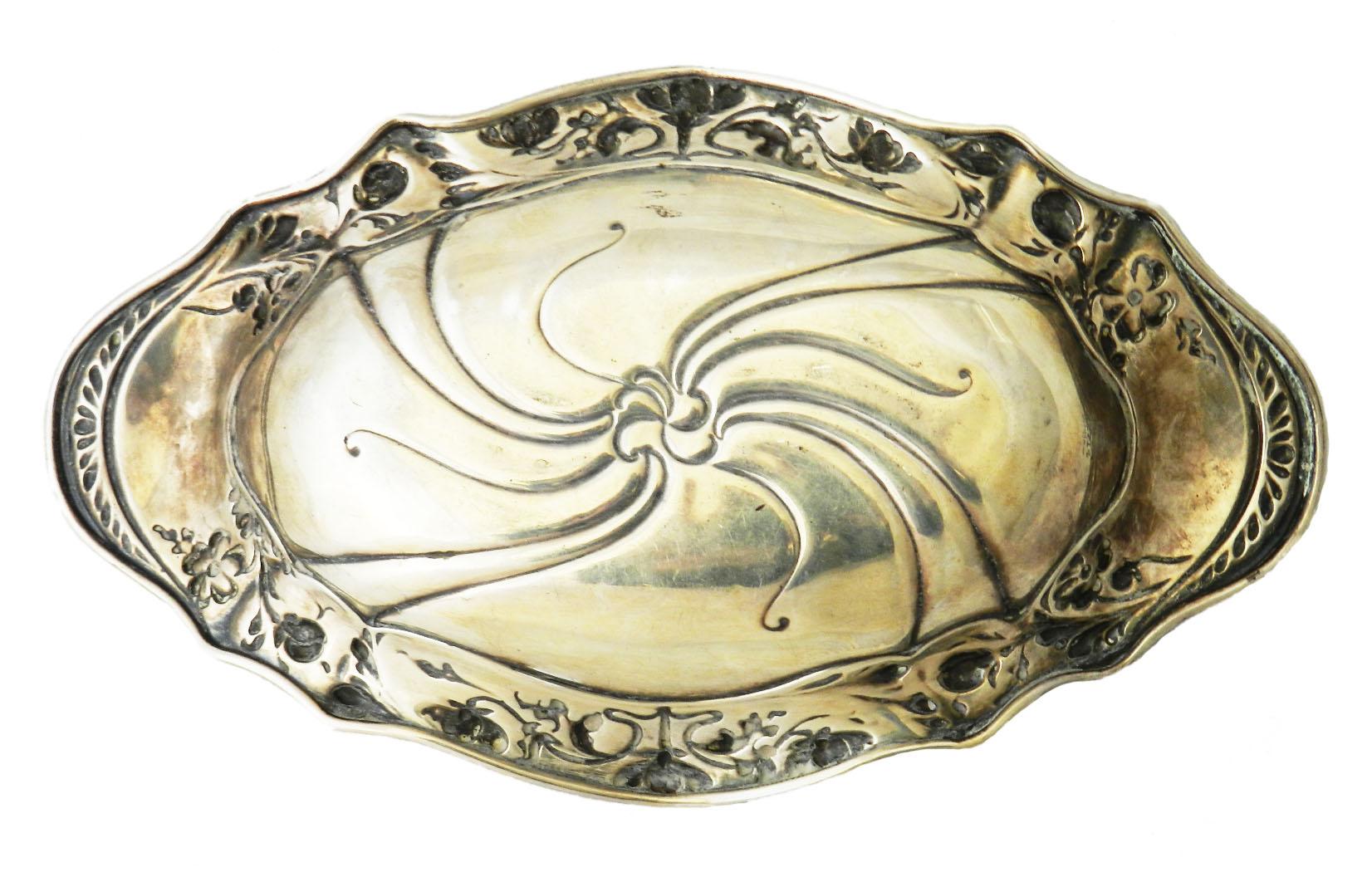 French Art Nouveau Bonbon Dish Gorham Silver Sterling For Sale