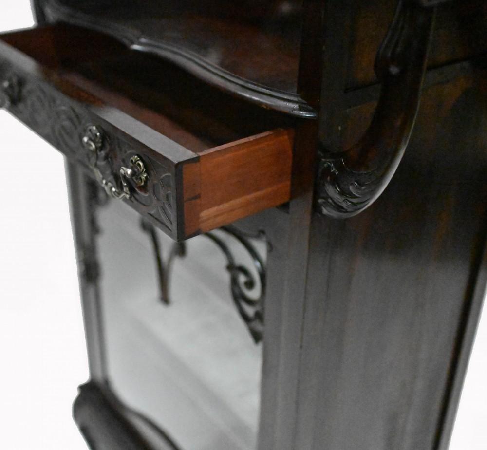Late 19th Century Art Nouveau Display Cabinet Cocktail Chest Drinks 1890 For Sale