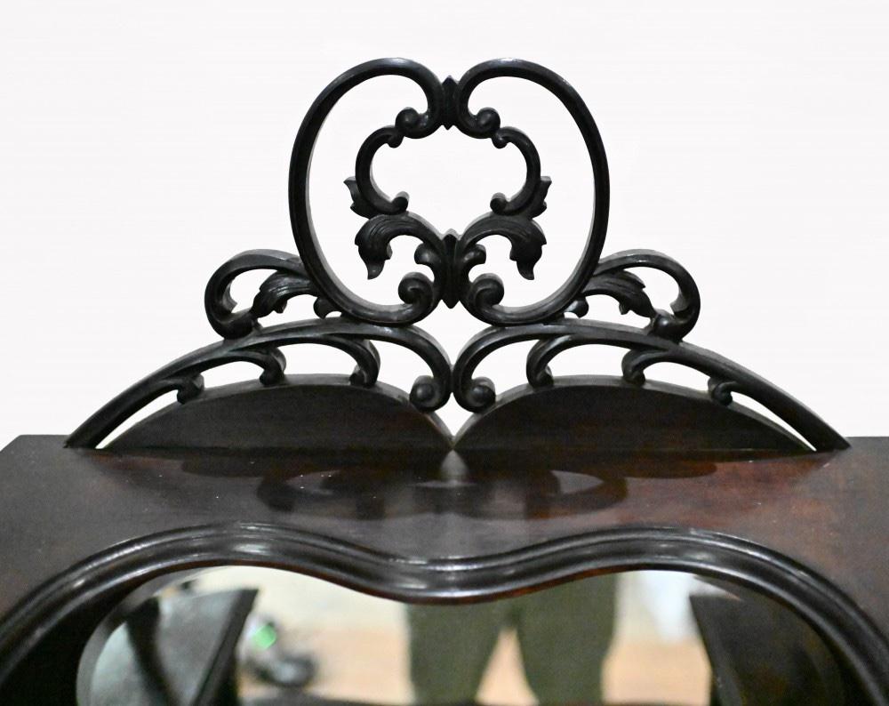 Mirror Art Nouveau Display Cabinet Cocktail Chest Drinks 1890 For Sale