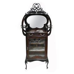Art Nouveau Display Cabinet Cocktail Chest Drinks 1890
