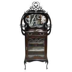 Used Art Nouveau Display Cabinet Cocktail Chest Drinks 1890