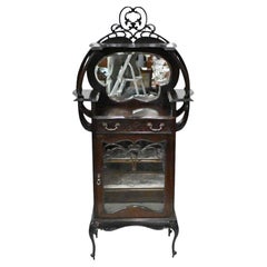 Art Nouveau Display Cabinet Cocktail Chest Drinks 1890