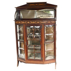 Art Nouveau Display Cabinet English 1900 Golding and Son
