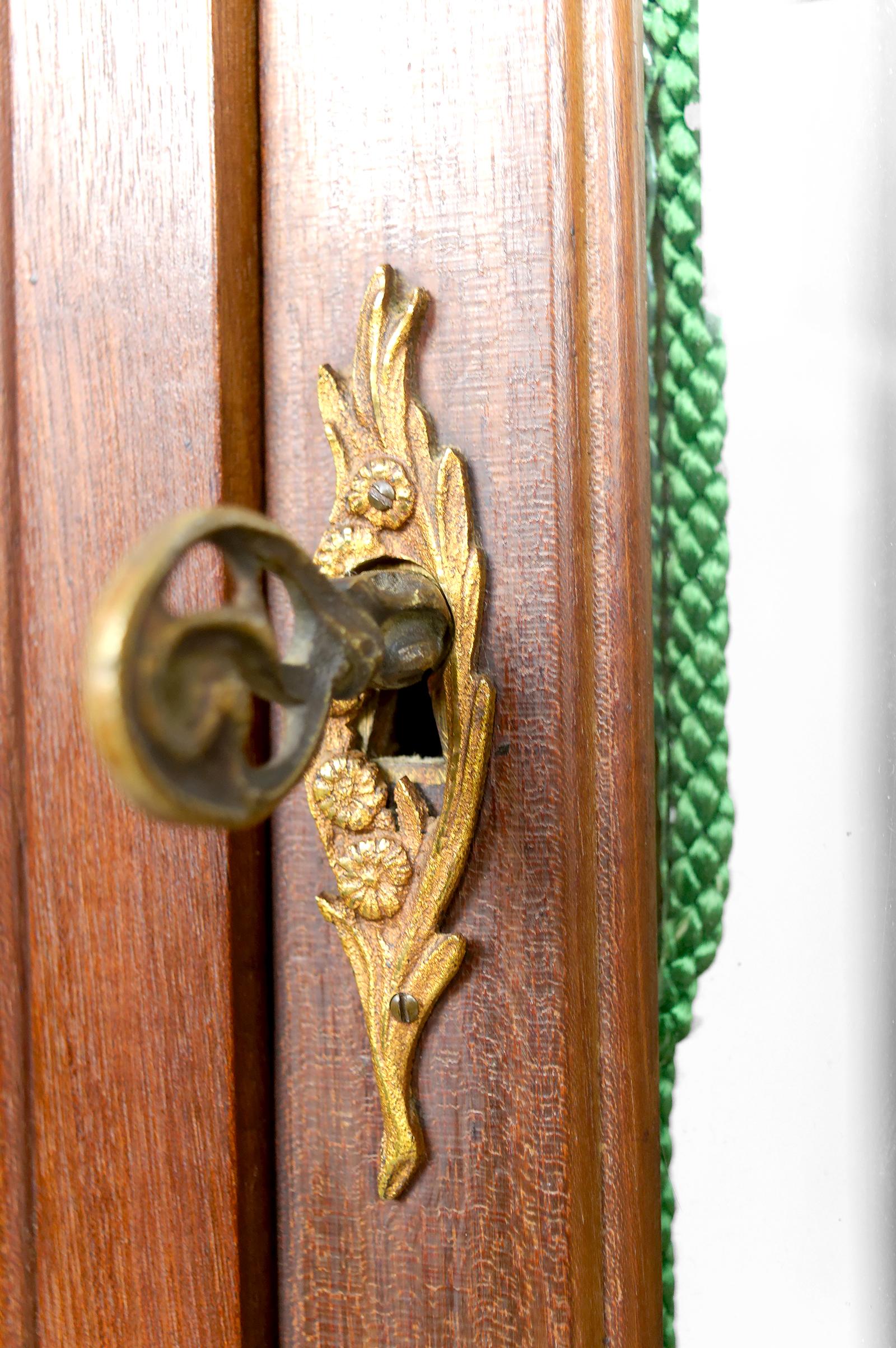 Vitrine Art Nouveau, bronze doré sur le thème floral, France, vers 1900 en vente 8