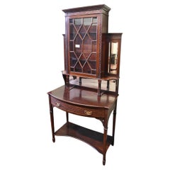 Vitrine Art Nouveau Acajou 1890