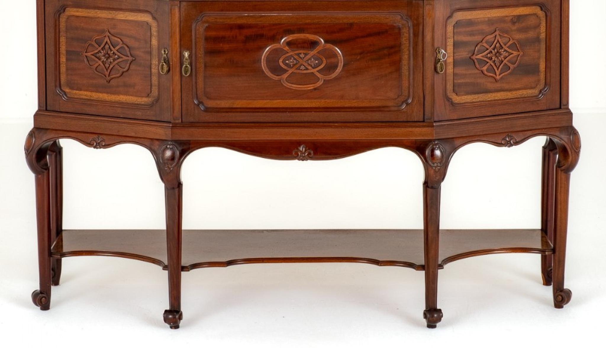 Art Nouveau Display Cabinet Mahogany 1900 For Sale 1