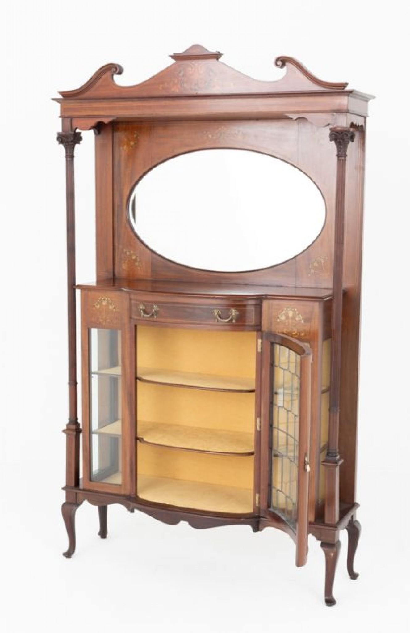 Art Nouveau Display Cabinet Period 1890 For Sale 2