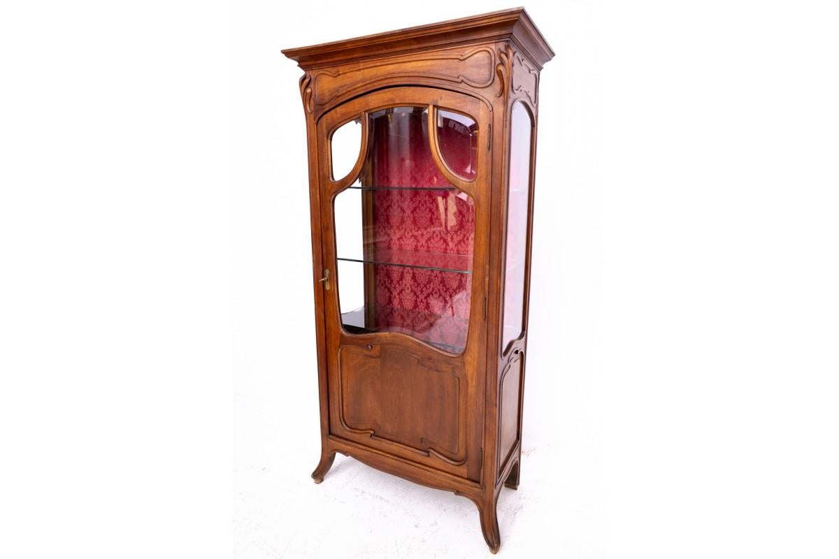 Ausstellungsgehäuse im Jugendstil, Frankreich, ca. 1910. im Zustand „Gut“ im Angebot in Chorzów, PL