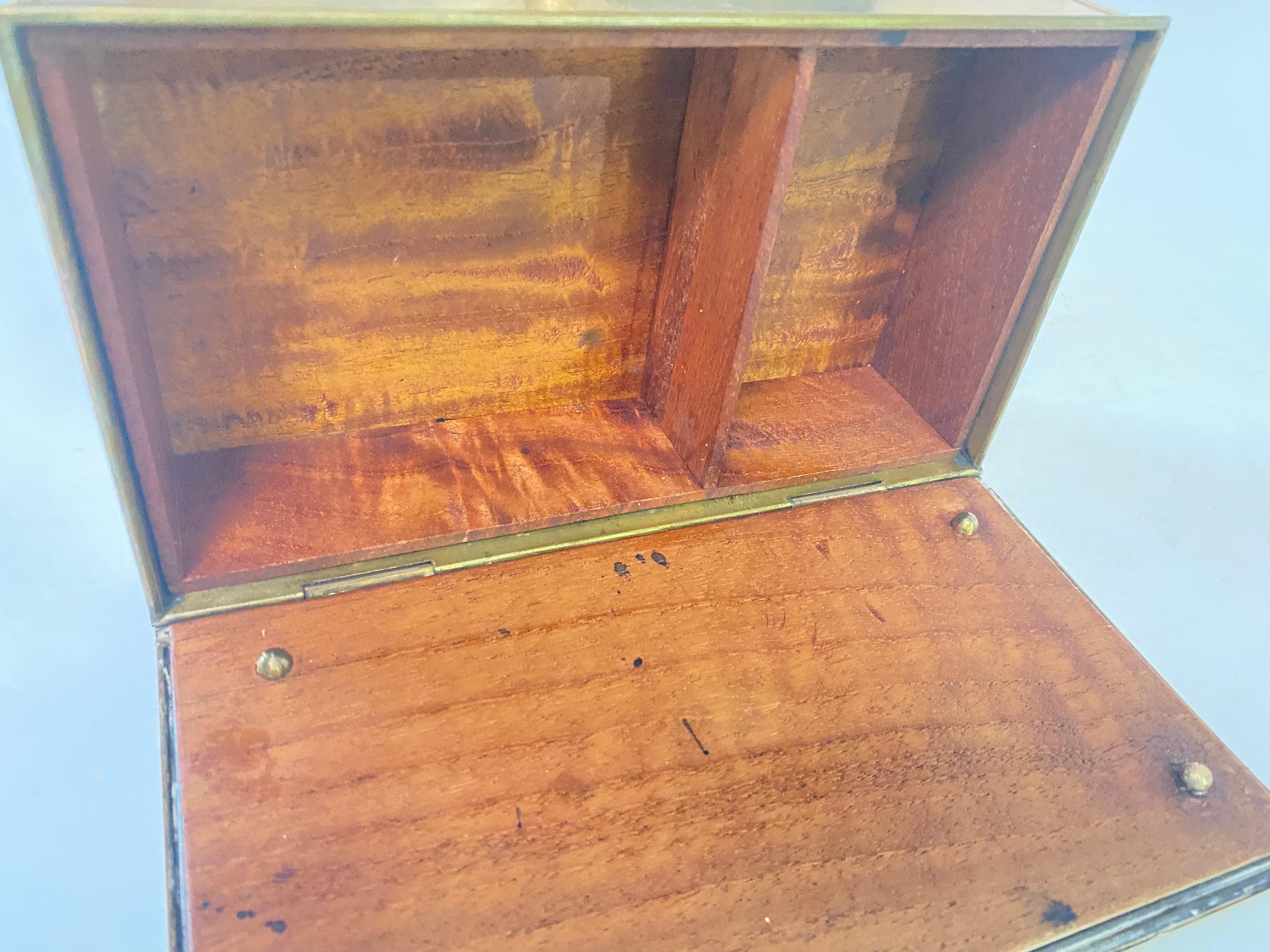 Art Nouveau Dose box Cedar Humidor By Jugendstil Carl Deffner Signed For Sale 6