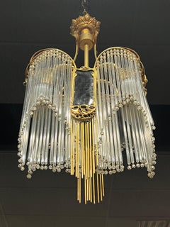 Lampadario Art Nouveau a forma di mosca di drago nello stile di Hector Guimard