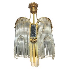 Art Nouveau Dragon Fly Chandelier on the Style of Hector Guimard