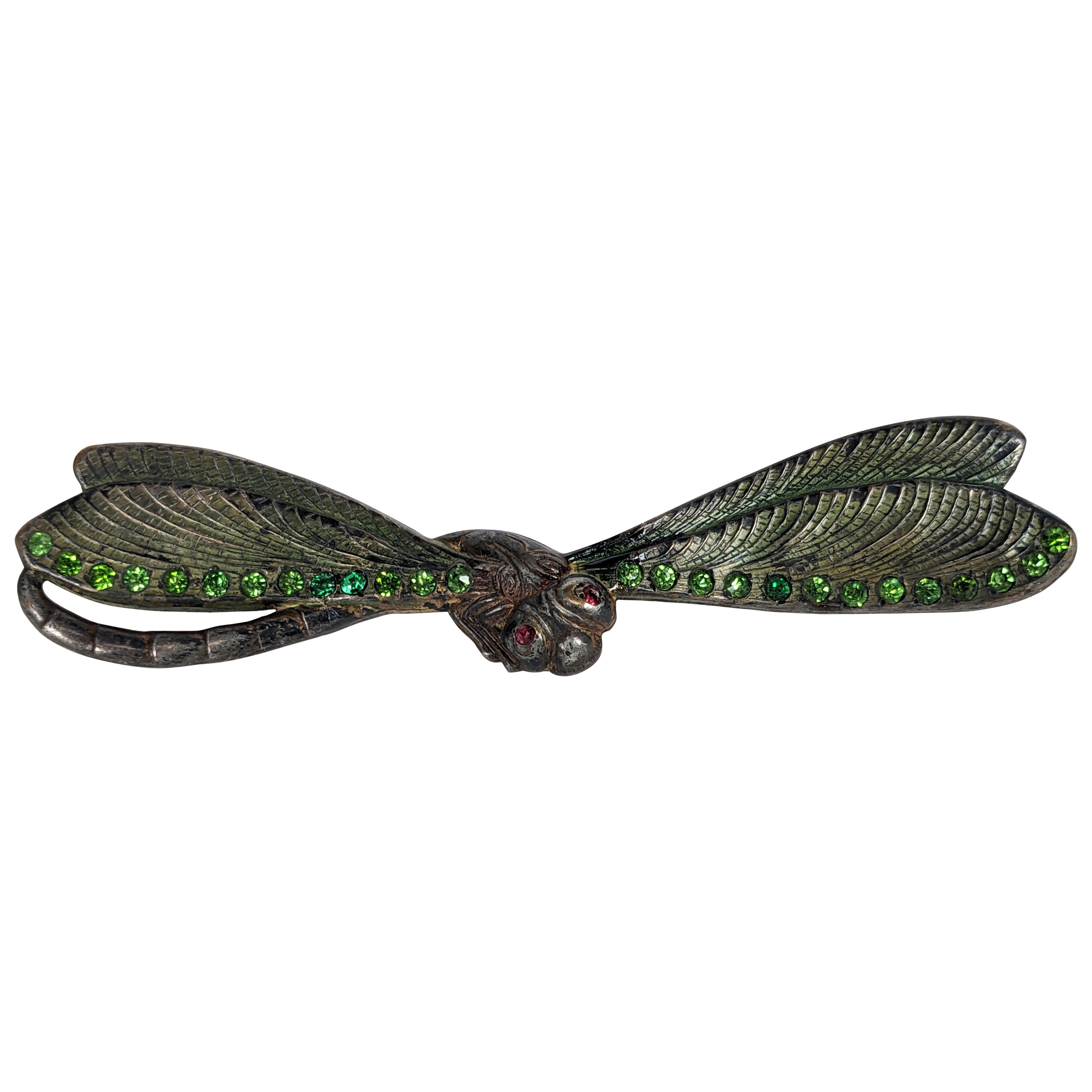 Broche libellule Art Nouveau