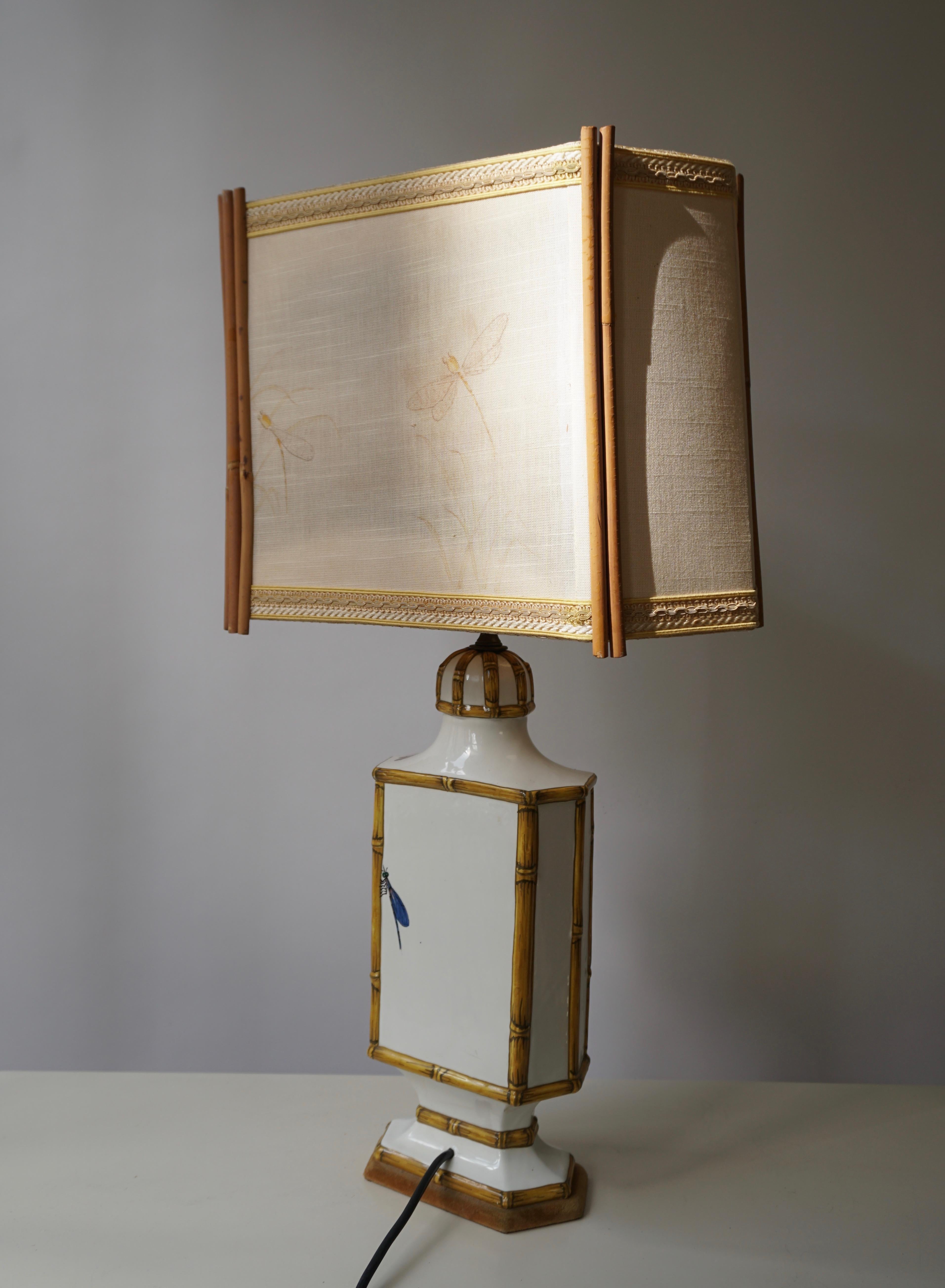 Lampe de table libellule Art Nouveau en vente 8