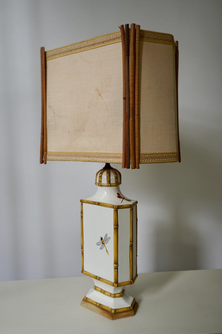 Art Nouveau Dragonfly Table Lamp For Sale 1