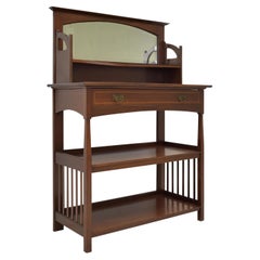 Art Nouveau Dresser / Sideboard Shelf in Solid Mahogany, 1920