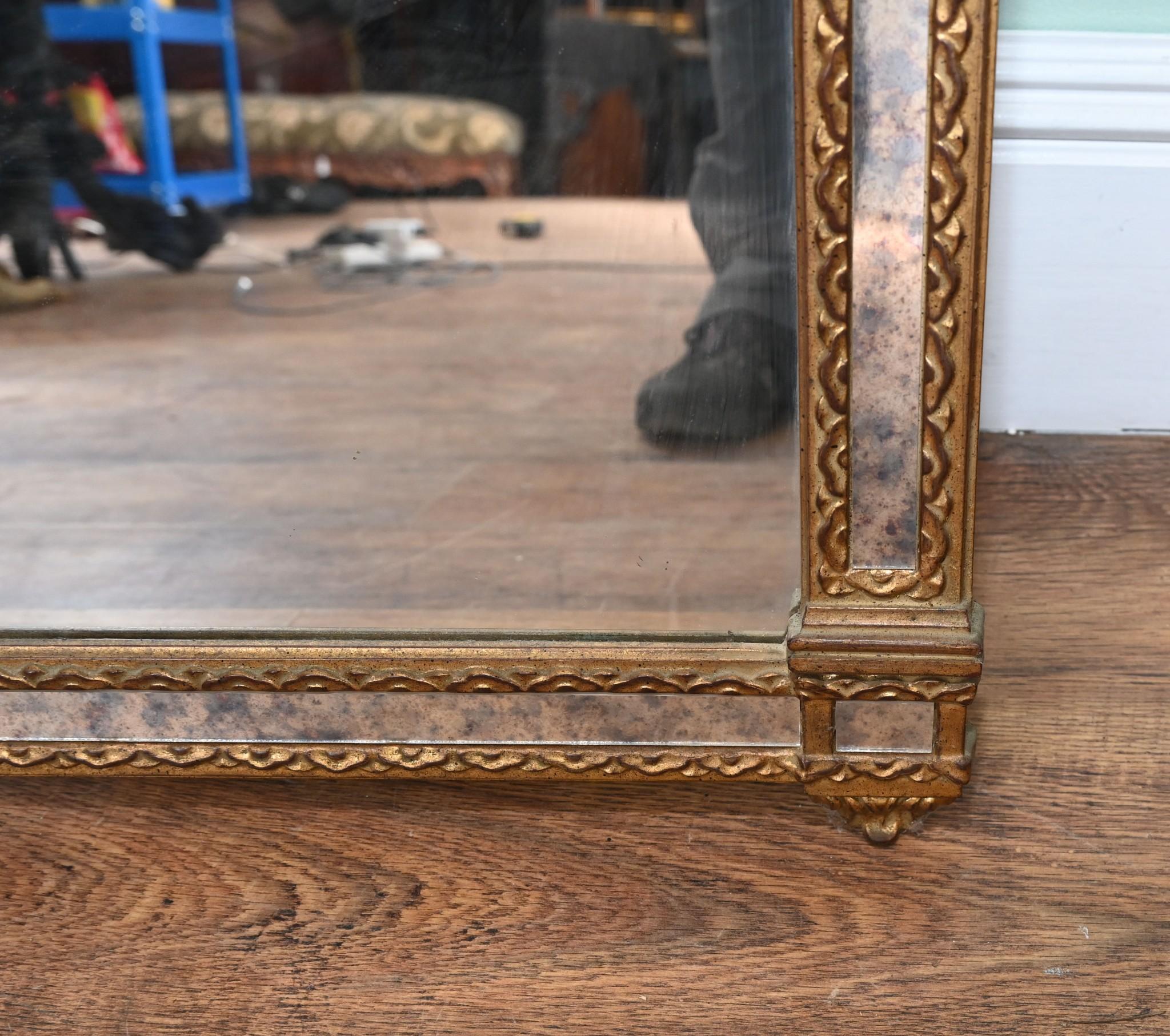 Miroir de coiffeuse Art Nouveau Cadre doré Bon état - En vente à Potters Bar, GB