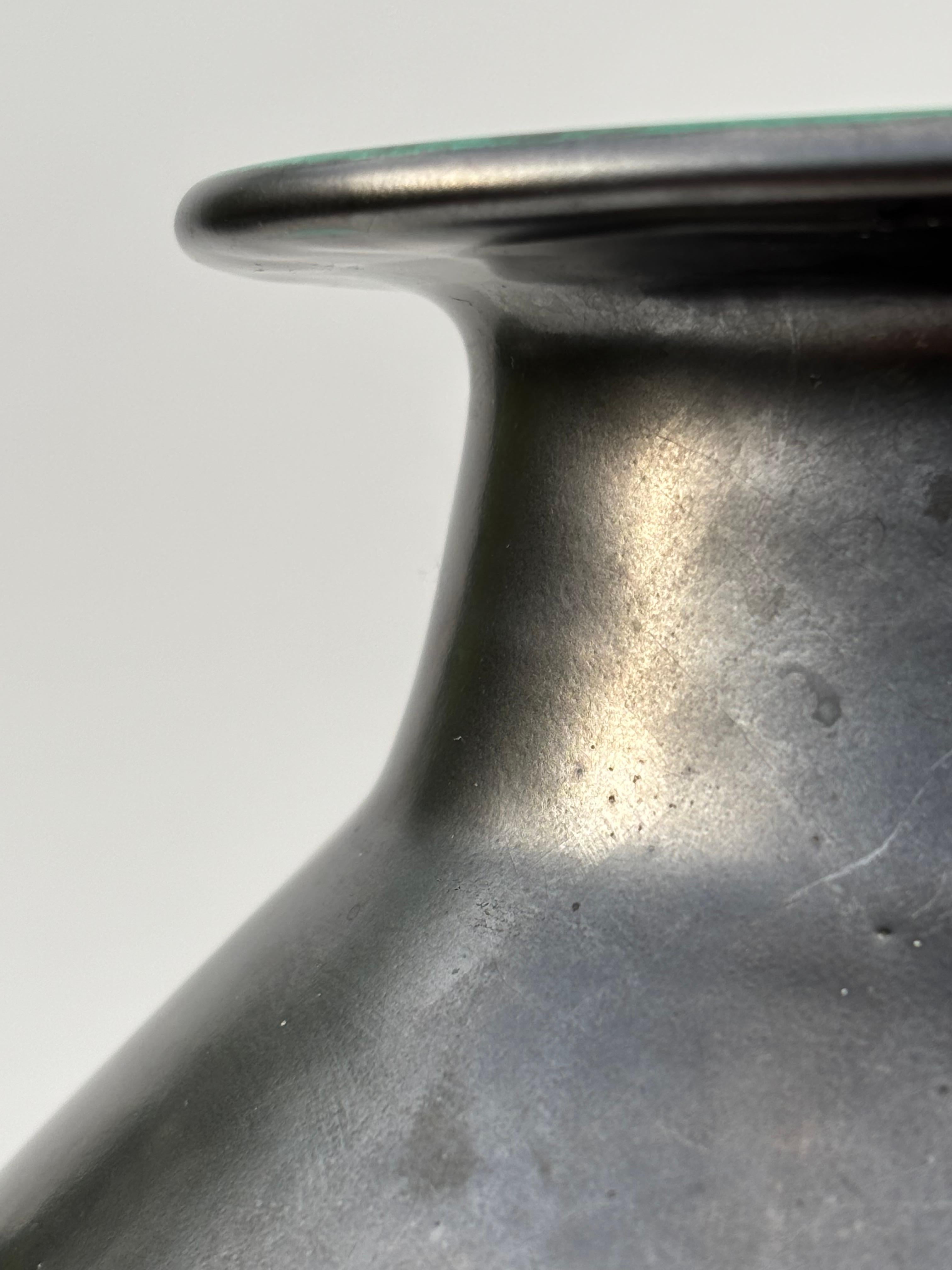 Art Nouveau Earthenware Vase, Upsala Ekeby, Sweden, 1940s For Sale 4