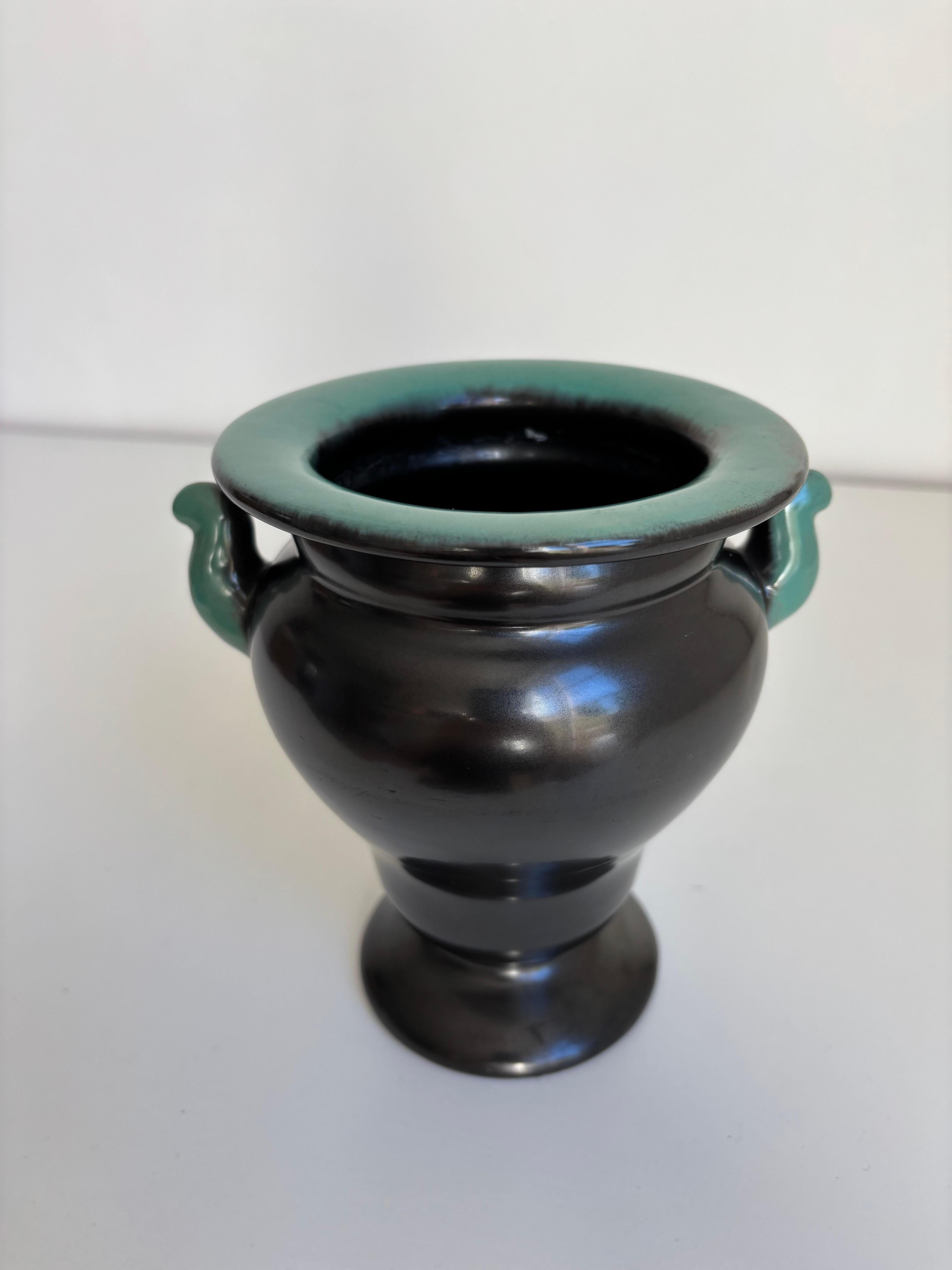 Swedish Art Nouveau Earthenware Vase, Upsala Ekeby, Sweden, 1940s For Sale