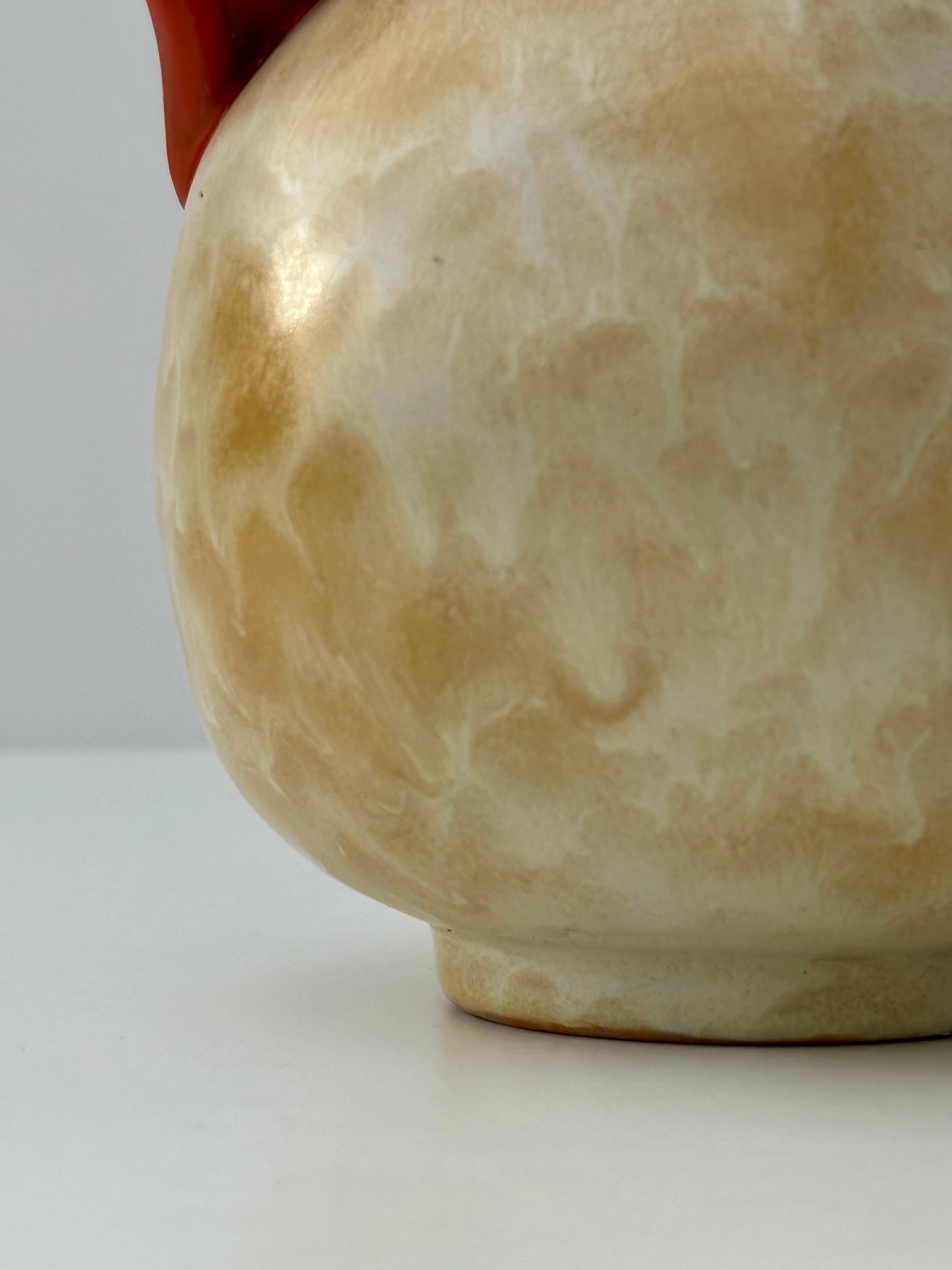 Ceramica Vaso in terracotta Art Nouveau, Upsala Ekeby, Svezia, anni '40 in vendita
