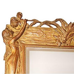 Art Nouveau Easel Back Table Mirror